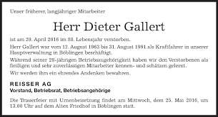 Aspik, gallerte, gallertmasse, sülze beispiel: Traueranzeigen Von Dieter Gallert Kreiszeitung Boblinger Bote