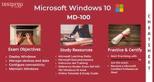 By using this guide, your preparation becomes less stressful because it covers the topics comprehensively and even features. Exam Md 100 Microsoft Windows 10 Cheat Sheet Blog
