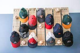 Scrap Wood Pallet Baseball Hat Rack Diy Hat Rack Baseball Hat Racks Baseball Cap Rack