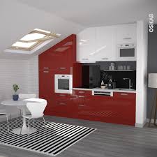 Cuisine Rouge Moderne Facade Stecia Rouge Brillant Oskab Deco Cuisine Rouge Cuisine Rouge Cuisine Rouge Et Noir