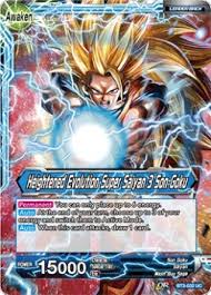 Y'know, i've always wondered what would happen if goku and vegeta combined other saiyan levels with god form. Son Goku Heightened Evolution Super Saiyan 3 Son Goku Bt3 Dbs Singles Cardmarket