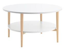 End tables of all sizes & styles: Sofabord Risskov O80 Eik Hvit Jysk Coffee Table Coffee And End Tables Table