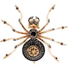 faberge spider brooch
