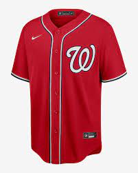Men's nike white washington nationals home 2020 replica team jersey reg. Mlb Washington Nationals Men S Replica Baseball Jersey Nike Com