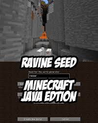 Minecraft Java Edition Ravine Seed Reoser Or By Number 934547900 1 10 1 11 1 12 Minecraft Creations Minecraft Seed Minecraft Architecture