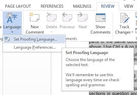 How To Set The Proofing Language In Microsoft Word