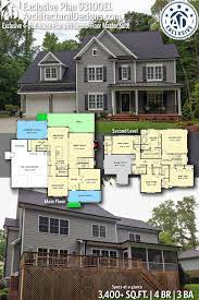 Plan 93100el Exclusive 4 Bed House Plan With Second Floor Master Suite House Plans Dream House Plans Home Design Floor Plans