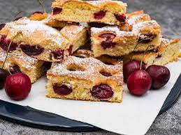 Rezept einfacher kuchen mit kirschen. Kirschkuchen Vom Blech Saftig Schnell Gebacken