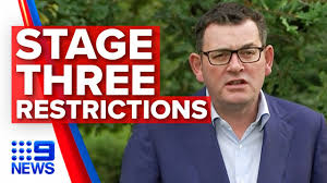 Victoria is being locked down, again. Coronavirus Victoria Enforces Stage Three Restrictions Nine News Australia Youtube