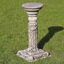 Skulptur pfau auf säule gartenfigur skulptur garten vogelfigur 80cm dekofigur. Stein Saule Mit Natur Motiv Englischer Antik Steinguss Ardeon De Garten Saulen Runde Saulen Art Nr 20210