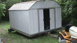 The 10x10 storage shed is an economical storage choice that won't drain the wallet. How To Move A Shed With A Lawn Mower Youtube