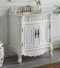 30 inch bathroom vanity glass top modern style walnut color (30wx20dx34h) s2420. Benton Collection Benson White French Bathroom Sink Vanity Hf021w Aw 33 33 Ebay Bathroom Vanity Bathroom Sink Vanity Vanity Sink