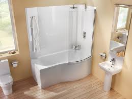Asymmetric Bathtub With Shower Ecoround By Polo Shower Bath Contemporary Shower Bath