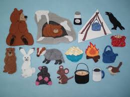 A Snoring Bear Felt Board Story Felt Board Stories Flannel Etsy In 2020 Felt Board Stories Felt Board Felt Stories