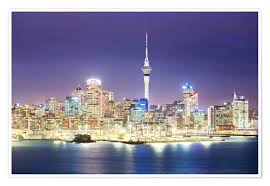 Nau mai haere mai, welcome to auckland, new zealand about auckland unlimited and auckland council. Matteo Colombo Auckland Stadtzentrum Skyline Bei Nacht New Zealand Poster Online Bestellen Posterlounge De