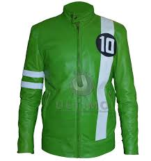 Alien Swarm Ben 10 Slim Fit Jacket For Sale Green Leather Jackets High Quality Leather Jacket Jackets