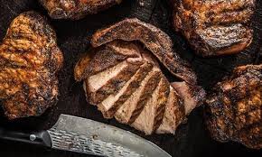 Pork chops all come from the loin, which runs from the hip to the shoulder and contains the small strip of meat called the tenderloin. Grilled Thick Cut Pork Chops Recipe Traeger Grills