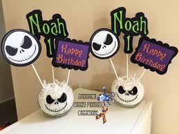 Jack Skellington Party Centerpieces Christmas Birthday Party Birthday Party Centerpieces Shopkins Birthday Party