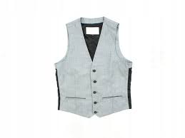 Details About L River Island Mens Vest Tailored Grey Size Xs