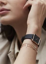 Black And Gold Watch Womens Rose Gold Women S Watch Black Leather Strap The Boxy Rosefield Watches Watches Women Black Rose Gold Watches Women Rosefield