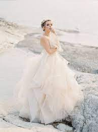 Blush Wedding Dress In The Mountains In 2019 Colored Wedding Dresses Wedding Wedding Dresses