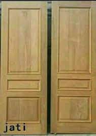 Ukuran kusen pintu dan jendela panjang 250 x tinggi 235cm ukuran kusen. Pintu Kayu Jati Tpk Perhutani Perpintu 1 5jt An Aja Bos Mebel 537894749