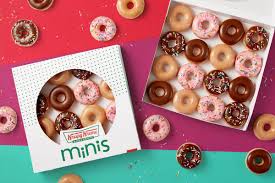 Krispy kreme is a us and canadian chain known offering doughnuts, coffee, sundaes, shakes and drinks. Krispy Kreme Debuts Mini Versions Of Its Four Most Popular Doughnuts Eater