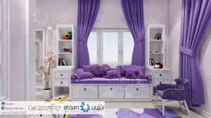 غرفة نوم طفلة باللون البنفسجي و بأفكار لاستخدام مساحات الغرفة بشكل ابداعي تصميم داخلي ديكور غرفة نوم صالة حديث راقي أتقان ع home decor home furniture