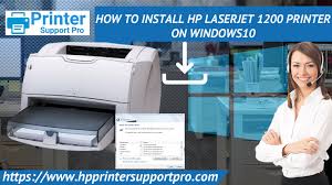 Hp laserjet 1200 driver and utility download and update for windows and mac os. How To Install Hp Laserjet 1200 Printer On Windows10