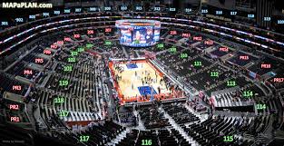 staple center seating clippers section 119 united center los