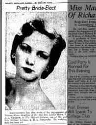 Dolores MANN and Richard KRISTON to wed