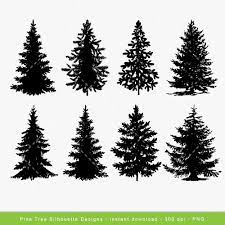 Popular Items For Tree Clip Art On Etsy Pine Tree Silhouette Tree Silhouette Pine Tree Drawing