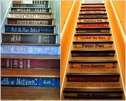 5 Spectacular Ways To Decorate Your Stairs Book Stairs Painted Staircases Painted Stairs