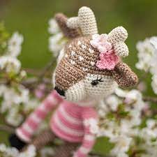 All the glorious flowers in bloom. Crochet Pattern Spring Deer Yarnplaza Com