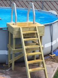 Plattform Mit Leiter Fur Intex Steel Frame Pool 18 X 52 Zoll Swimming Pool Schwimmbader Hinterhof Pool Dekor