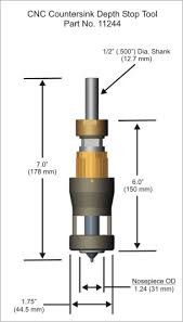 cnc countersink depth stop tool used