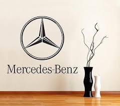 Mercedes Benz Logo Car Decal Removable Wall Sticker Graphic Home Decor Art St117 Removable Wall Stickers Car Decals Wall Sticker