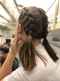 French Braids Braids In 2020 Short Hair Updo Short Hair Styles Long Hair Styles