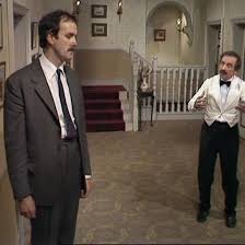 Fawlty Towers Is One Of British Tv S Most Famous Comedies Mindy Kaling On Instagram Basil Fawlty Kind Of Day Fawlty Towers British Tv Comedies Communication Problems