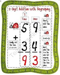 Digit Addition With Regrouping 2 Digit Addition With