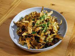 Fried Potato Peels Recipe Food Network Recipes Recipes Peeling Potatoes