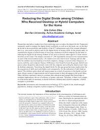 Major difference between hybrid libr ary, electr onic. Pdf Reducing The Digital Divide Among Children Who Received Desktop Or Hybrid Computers For The Home