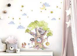 Ein wandtattoo baum kann die frische der natur ins kinderzimmer holen. Little Deco Wandtattoo Baum Mit Hund Katzen Dl412 Madchen Kinderzimmer Wandtattoos Nach Zimmer Wandtattoos Grandora De