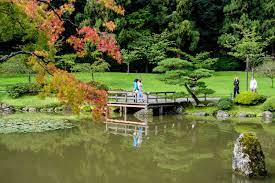 Visitors Near The Water At The Seattle Japanese Garden Photo By David Okrent Japanese Garden Japanese Rock Garden Garden Photography