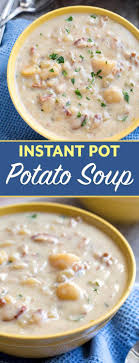 Instant Pot Simple Potato Soup Is A Creamy Savory Potato Soup Recipe That Is Easy To Make And Tas Potato Soup Easy Instant Pot Soup Recipes Potato Soup Recipe