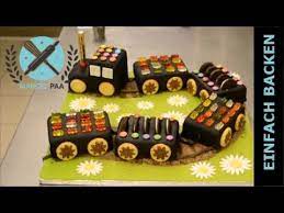Im vorgeheizten backofen bei 175 °c ca. Kindertorte Lokomotive Mit Rollfondant Zum Kindergeburtstag I Einfache Kindergebutstags Motiv Torte Youtube