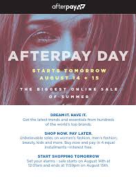 Check spelling or type a new query. Afterpay Day Campaign Jill Sabato