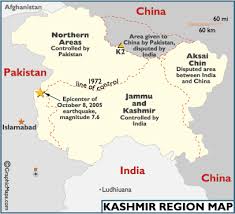 Southern jammu sees monsoonal climate so receives 40 to 50 mm rain. Kashmir India Facts Map Geography Map