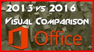 Office 2013 Vs Office 2016 Preview Side By Side Visual Comparison