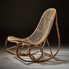 Monoqi Nanny Rocking Chair Rattan Vintage Rocking Chair Art Chair Rocking Chair